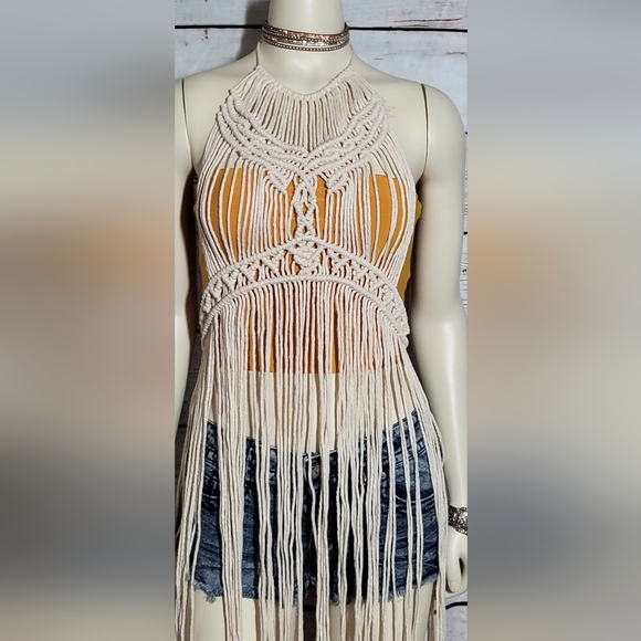 Gorgeous macreme lace dress coverup - Picture 10 of 10